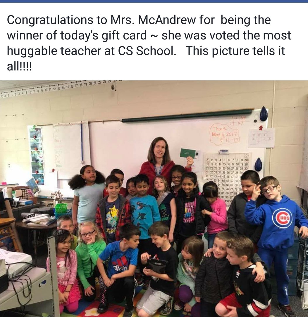 Voted Most Huggable Teacher! ❤