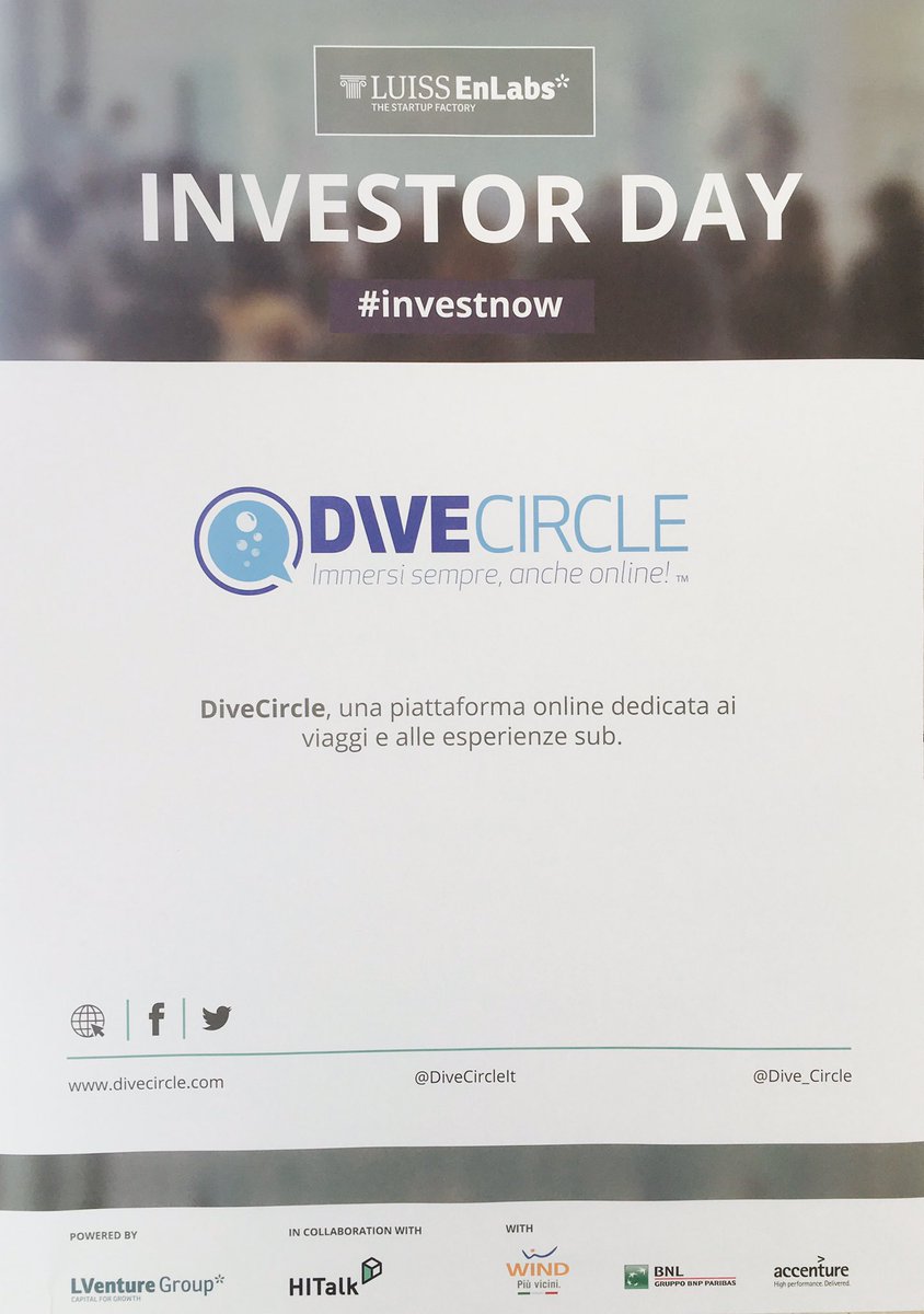 Dive_Circle's tweet photo. We are ready! #Investorday @Enlabs @LVentureGroup #investnow @Dive_Circle https://t.co/W3dQP63NKm