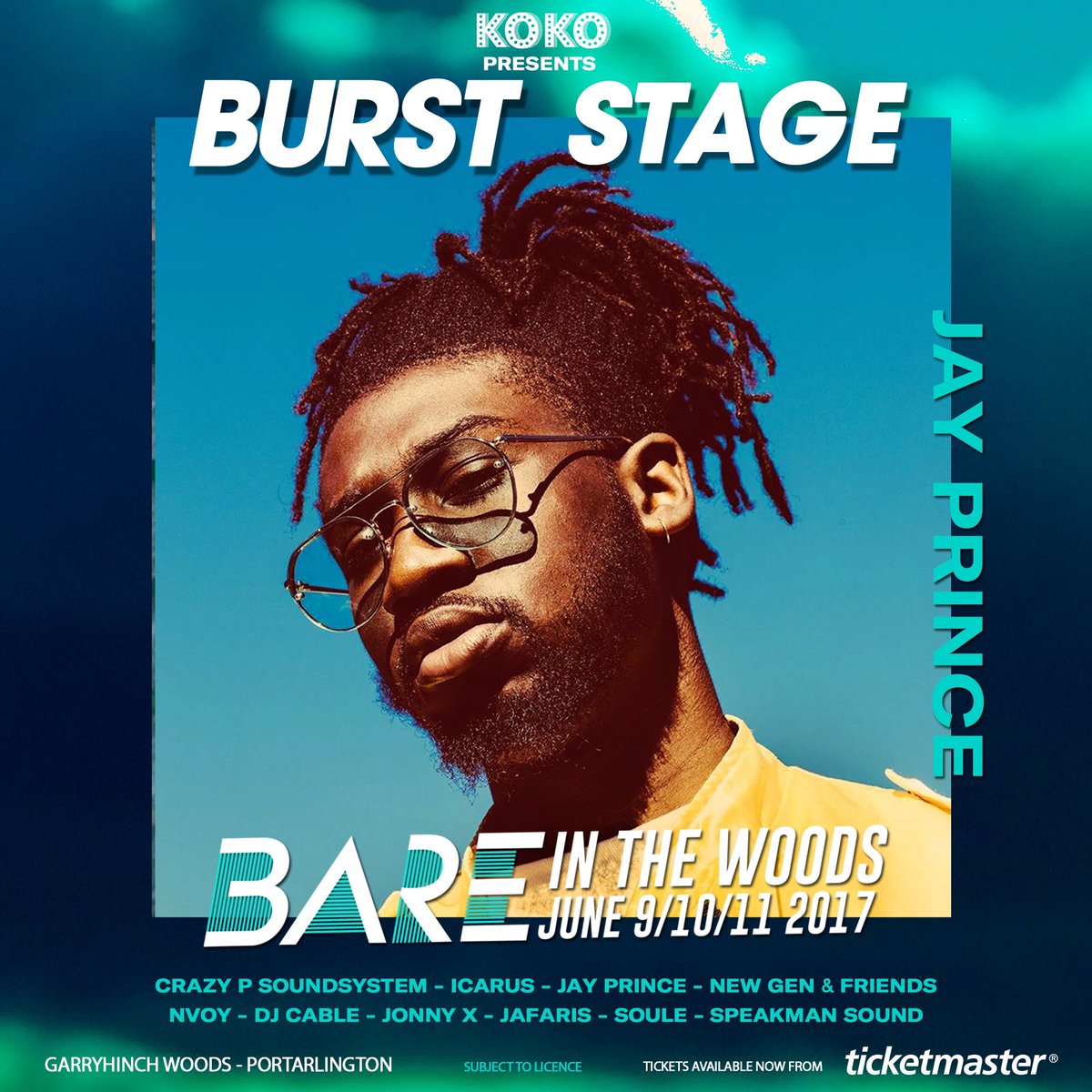 BAREfestival's tweet photo. Delighted to welcome @JayPrince to #Bare17 with the @KOKOLondon Burst stage! https://t.co/8WpLCfWexJ