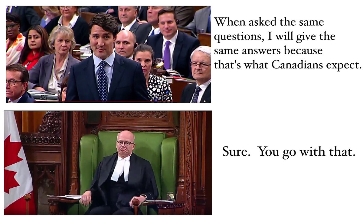ConnyCurrently's tweet photo. .@JustinTrudeau @gmbutts Answering every question on his ethics investigation with smug insincerity betrays Canadians #nonanswers #cdnpoli https://t.co/UXRVqEjbyO