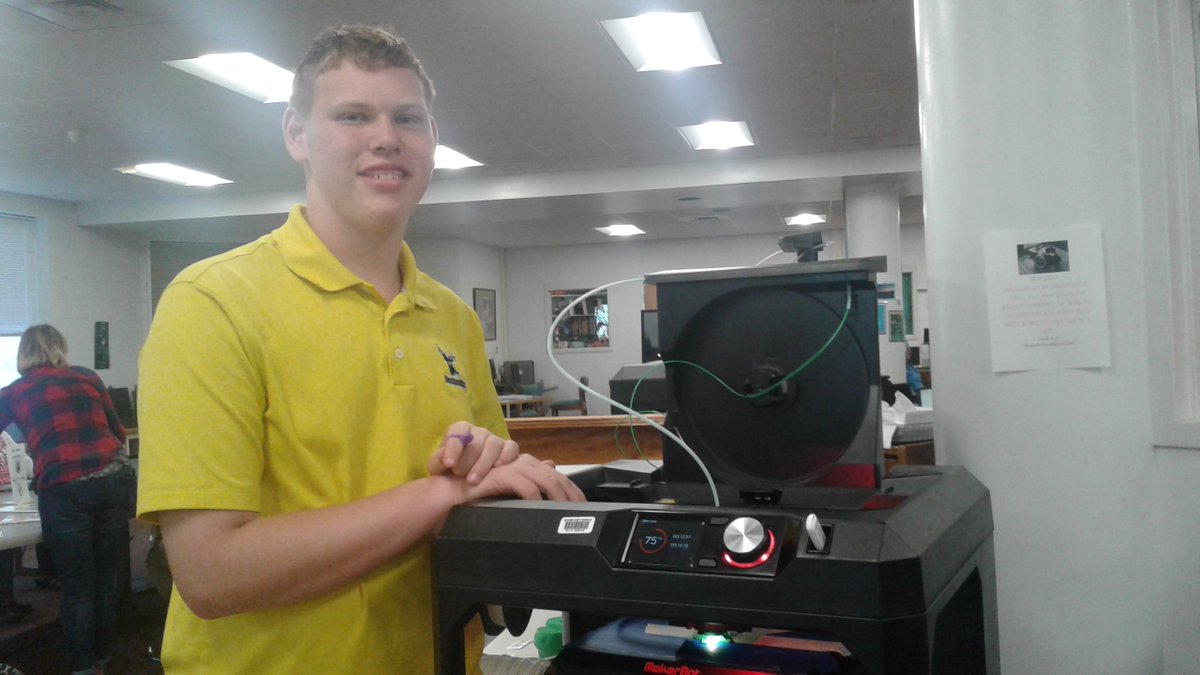 So proud of CHS students showcasing their 3D printing skills Owen High School's Technology Advisory Event!