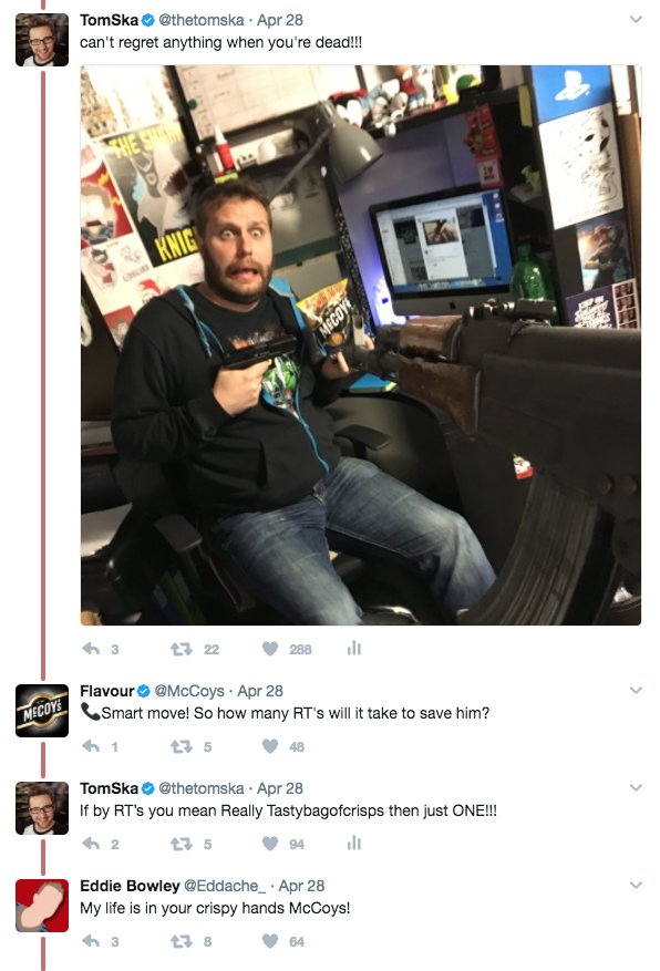 thetomska's tweet photo. When @McCoys actually comes through... But it's too late :( https://t.co/5b5mT7mOJw