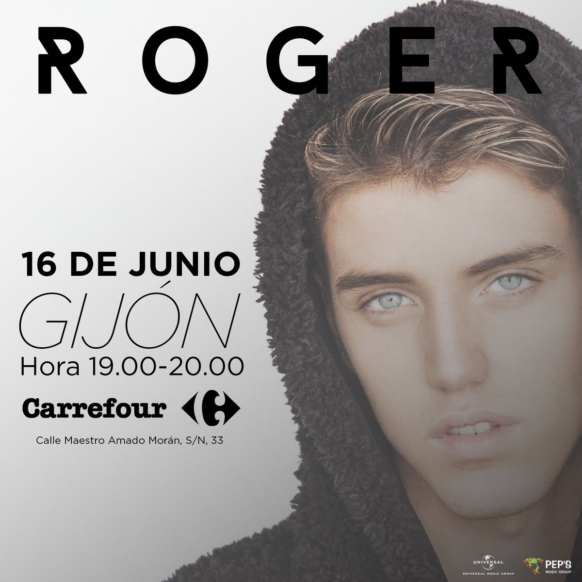 PepsRecordsES's tweet photo. ¡Nueva fecha confirmada! @RogerMusicOfi firmará #CaprichoDeDioses el día 16 de Junio en #Gijón en @CarrefourES 💿✍️ https://t.co/uTKMDzAGfo