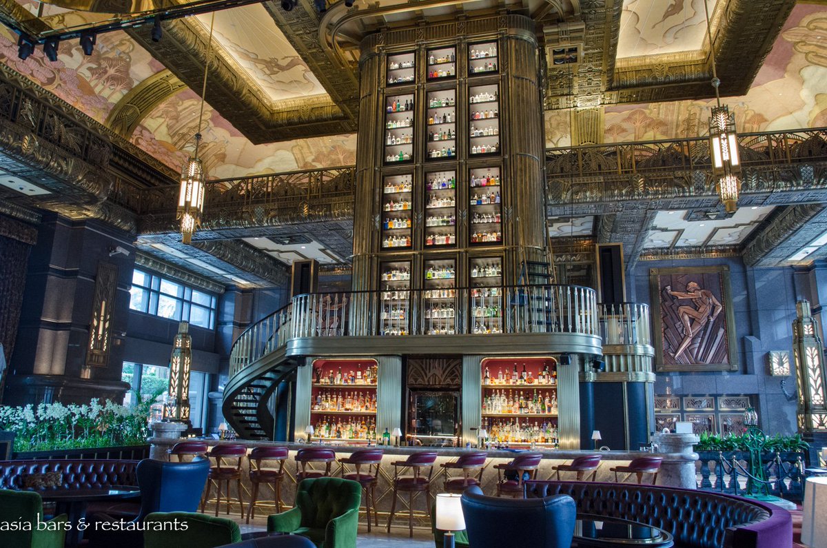 goodmansgin's tweet photo. World's largest gin collection at the Atlas Bar in Singapore. Goodmans Gin proud to be part of it. #Singapore  #bar #gin https://t.co/4mb4cAMWTy