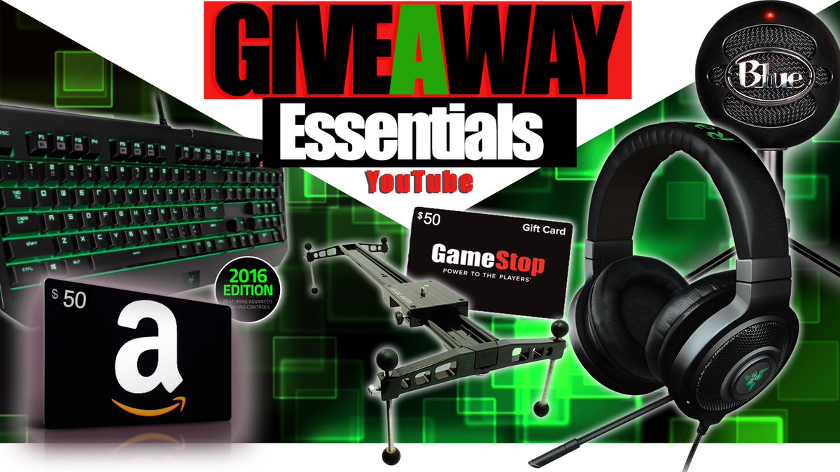 KeyserReveal's tweet photo. HUGE GIVEAWAY! - YouTube Essentials GiveAway  - NOW OPEN! https://t.co/KKU9ZMEozV https://t.co/gFUP1Ys1DZ