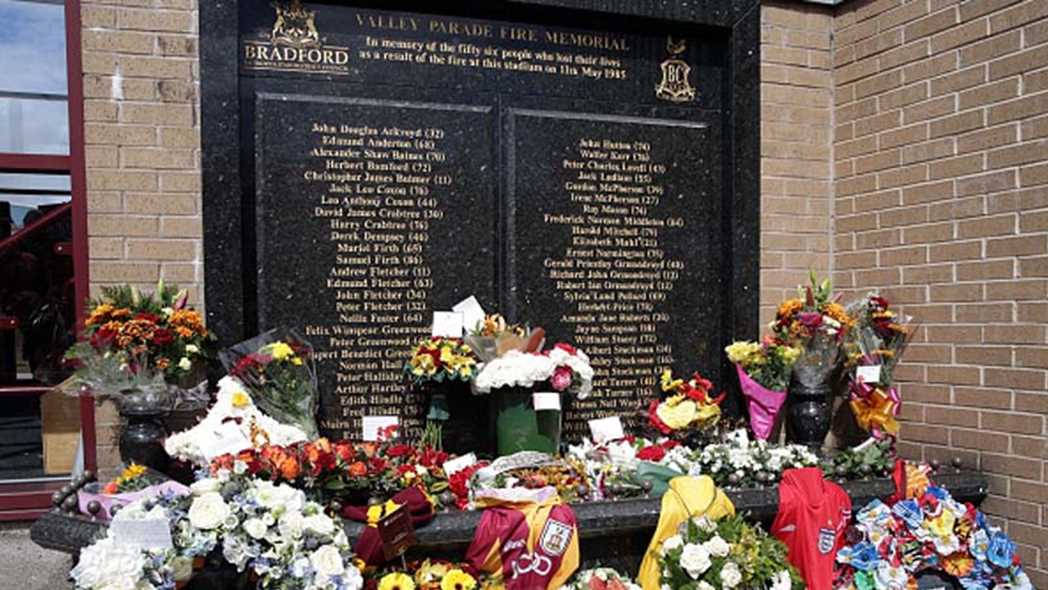 Rest in peace for the 56 football fans which died in the Bradford fire disaster on Saturday, 11 May 1985.