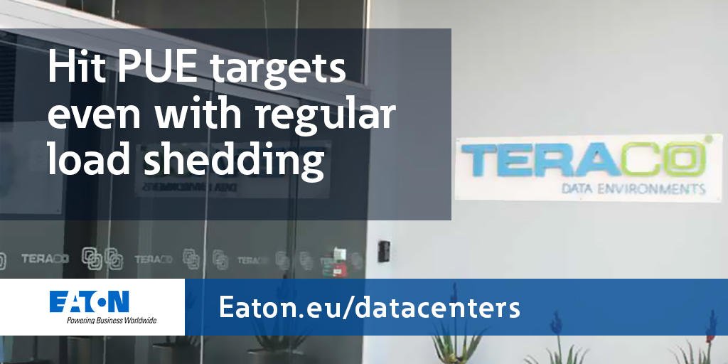 EatonIT's tweet photo. With load shedding being a fact of life in South Africa, how do @TeracoDC avoid #power outages? https://t.co/USdF4Nam28 https://t.co/zsTULryFET