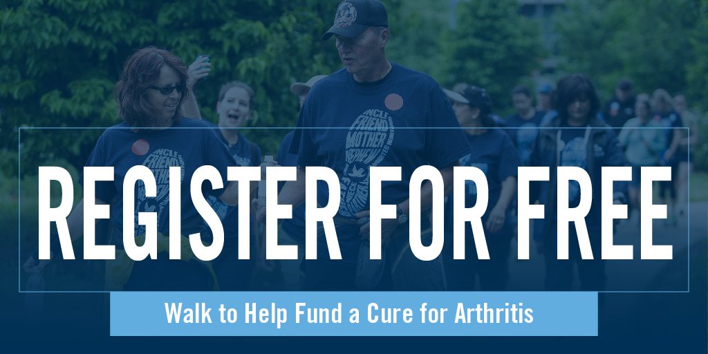 Last day for FREE registration for the #WalktoFightArthritis. Register now with the code WOW to help fund a cure ow.ly/lDJP30bBvFi