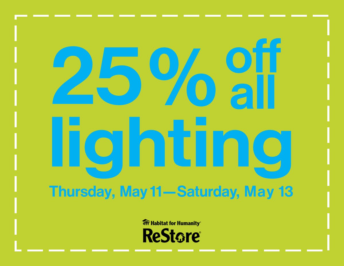 Habitat Nova Scotia On Twitter Light Up Your Life With A Great Deal On Lighting Fixtures Restore Halifax Is Currently 25 Off All Lighting Habitat Nova Scotia On Twitter Light Up Your Life With A Great Deal On Lighting Fixtures Restore Halifax Is Currently 25 Off All Lighting