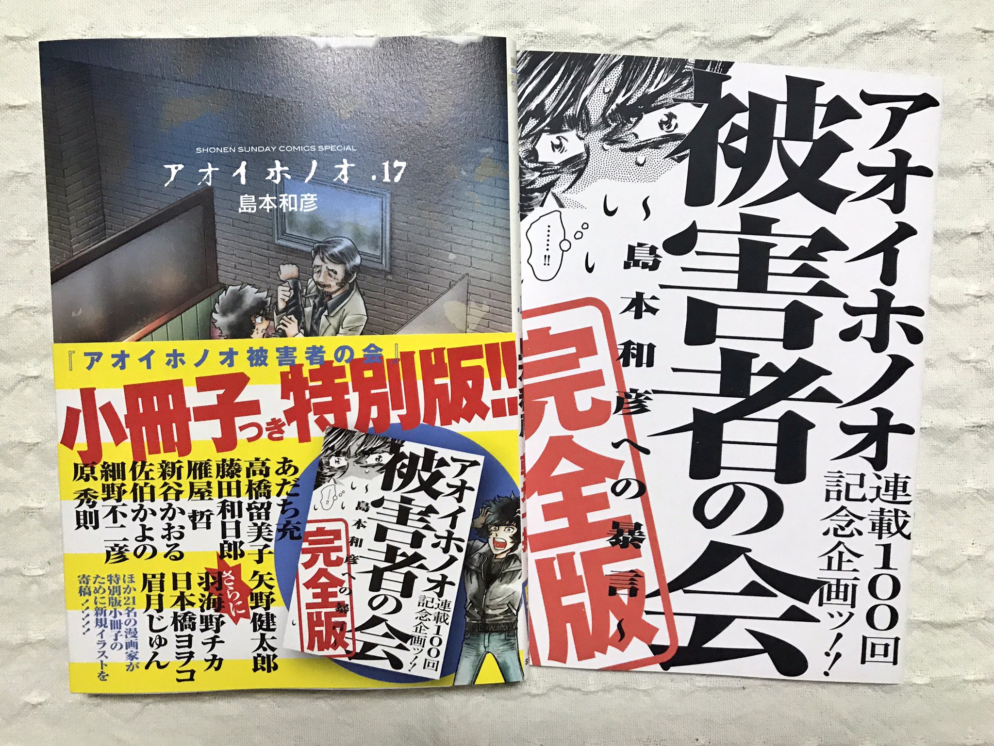 Twitter पर 2 3 にのさん 島本和彦先生 Simakazu の アオイホノオ 最新第17巻を読了 今回は アオイホノオ 被害者の会 完全版 付き 本編が抜群に面白いのは言うまでもないが この小冊子が面白すぎる しかし トンコ