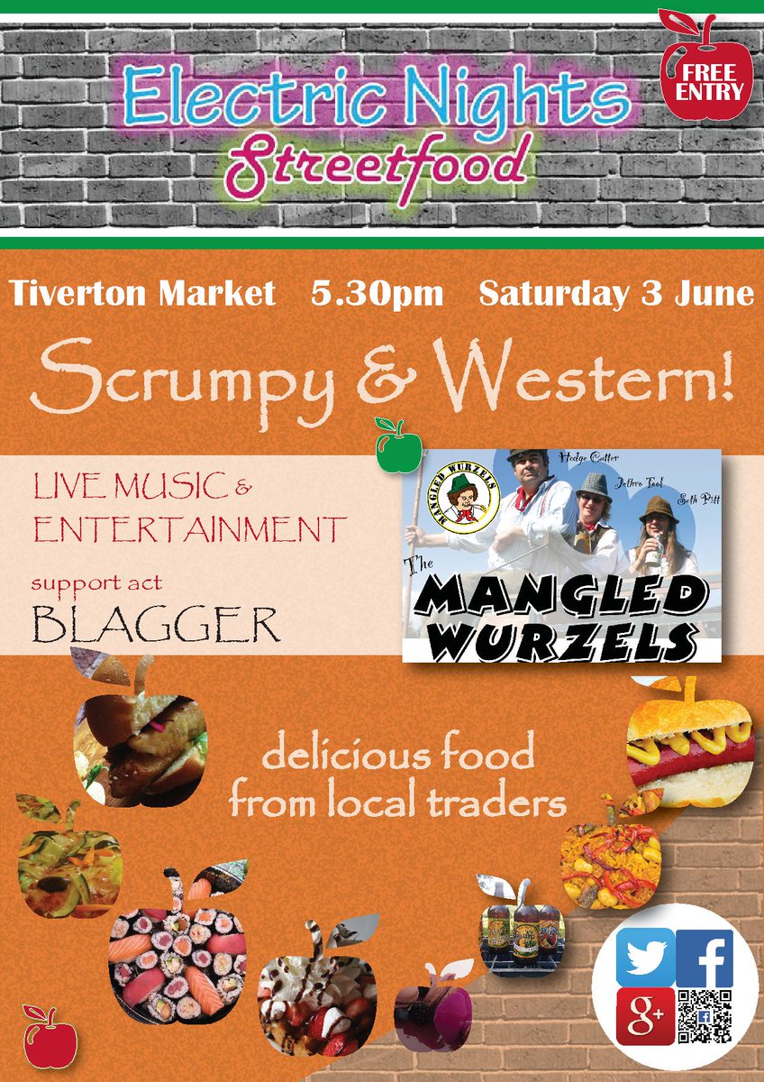 ElectricStFood's tweet photo. #ScrumpyandWestern theme for our next #ElectricStFood event on Sat 3 June! #streetfood #LoveDevon @DevonFoodLovers @VisitDevon https://t.co/ONdJ2xDDZ9