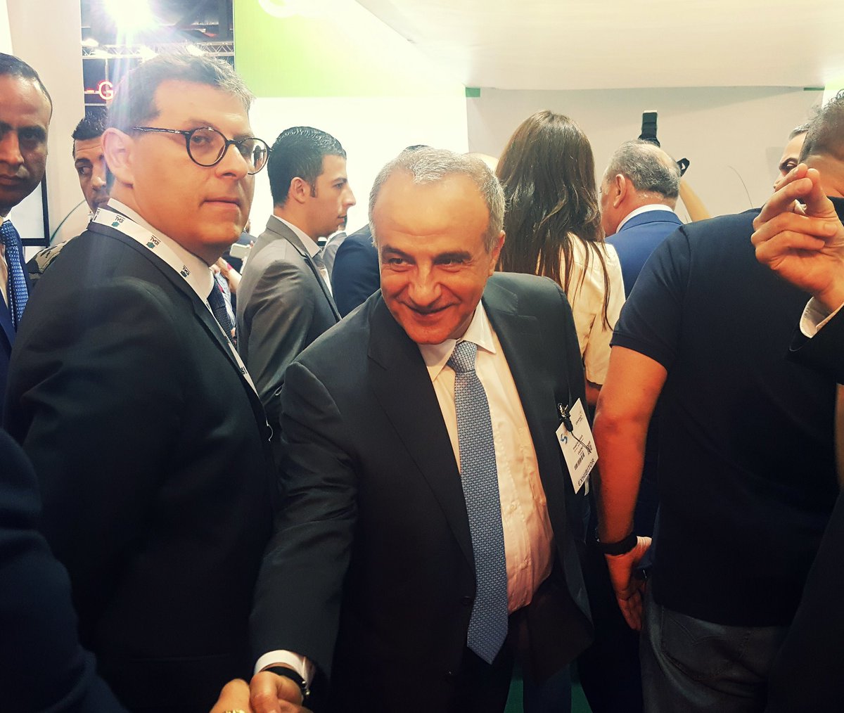 OgeroTelecom's tweet photo. Arrival of Ogero's Chairman DG @IKreidieh to the #SMARTEX2017 event! https://t.co/j4Xg2SuEbr