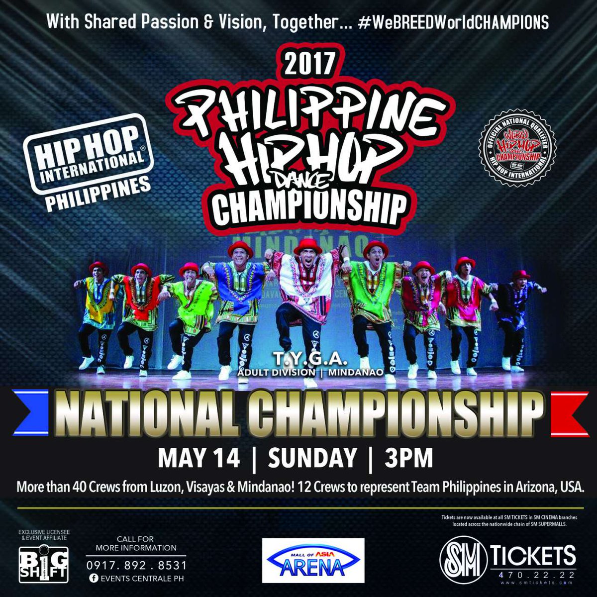 BIGShiftDANKA's tweet image. T.Y.G.A.
Adult Division
TEAM MINDANAO
#HHIPH2017
#GoForGold2017 

Event Hotline:
+63 917 892 8531