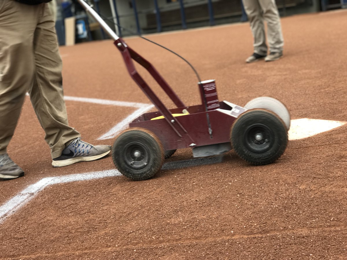UMichAthletics's tweet photo. Preparations are underway! 

The #B1GSofball Tourney begins today at Alumni Field!

#GoBlue https://t.co/qRA108sIXO