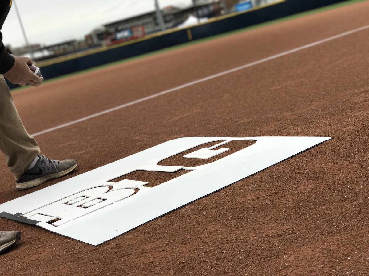 Preparations are underway! 

The #B1GSofball Tourney begins today at Alumni Field!

#GoBlue