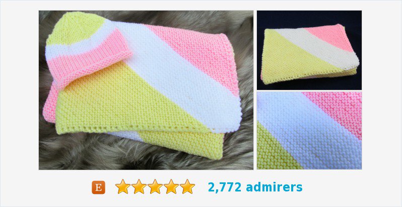 Baby Blanket Set #wrap #accessory #babyblanketset #babyblanket #knittedblanket 
etsy.com/listing/175199…