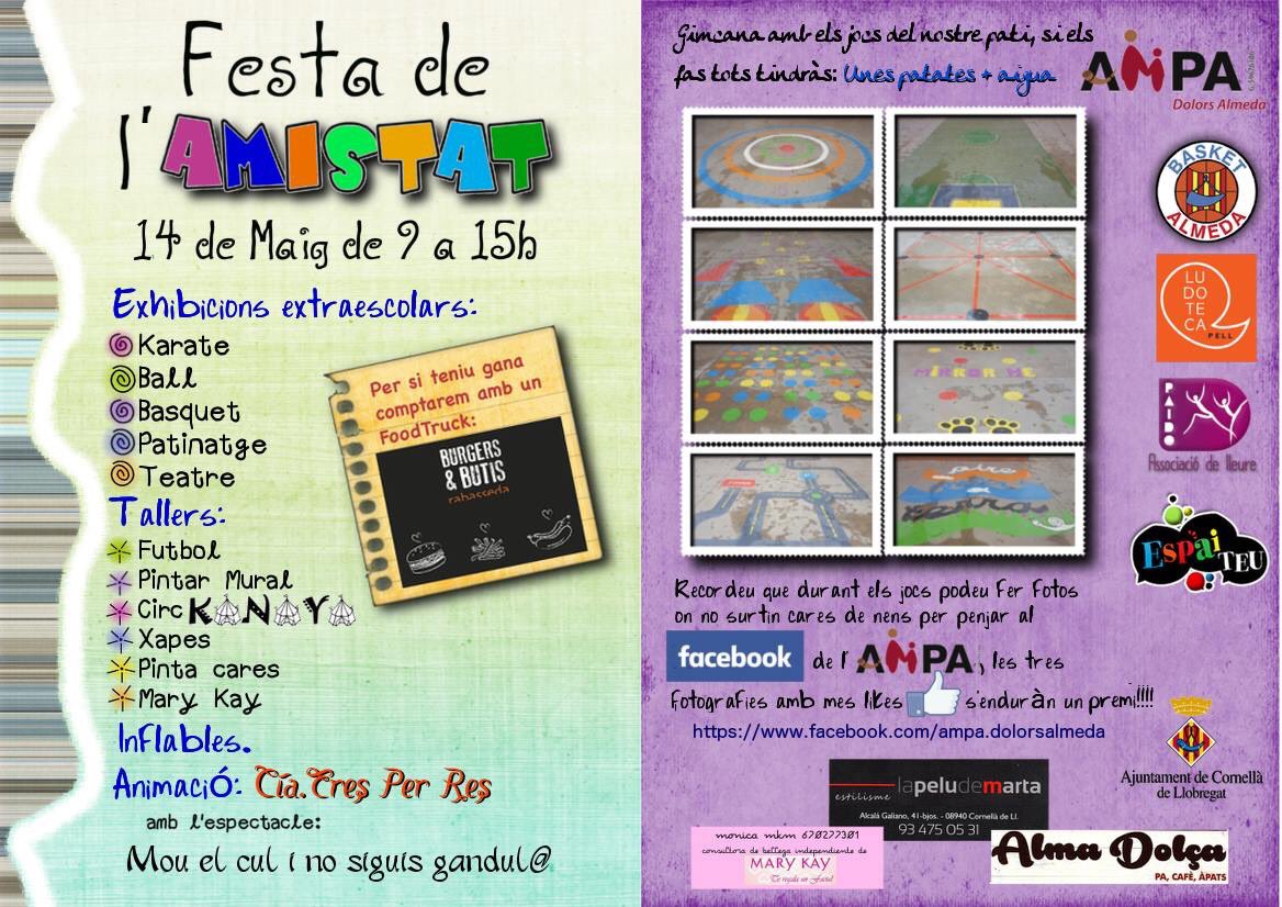 rabasseda's tweet photo. Diumenge 14 Maig @rabasseda 
Burgers&amp;Butis estarem a 
Cornellà al Colegit AMPA
Dolors Almeda https://t.co/kE4QyXAf1R