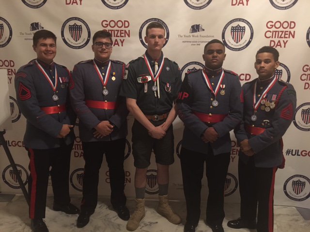 VFMCollege's tweet photo. Last night, 5 #VFMA cadets received the Union League’s Good Citizenship Award during its annual @GoodCitizenDay event. #ULGCD #GCD17 https://t.co/hPIG27oa7r
