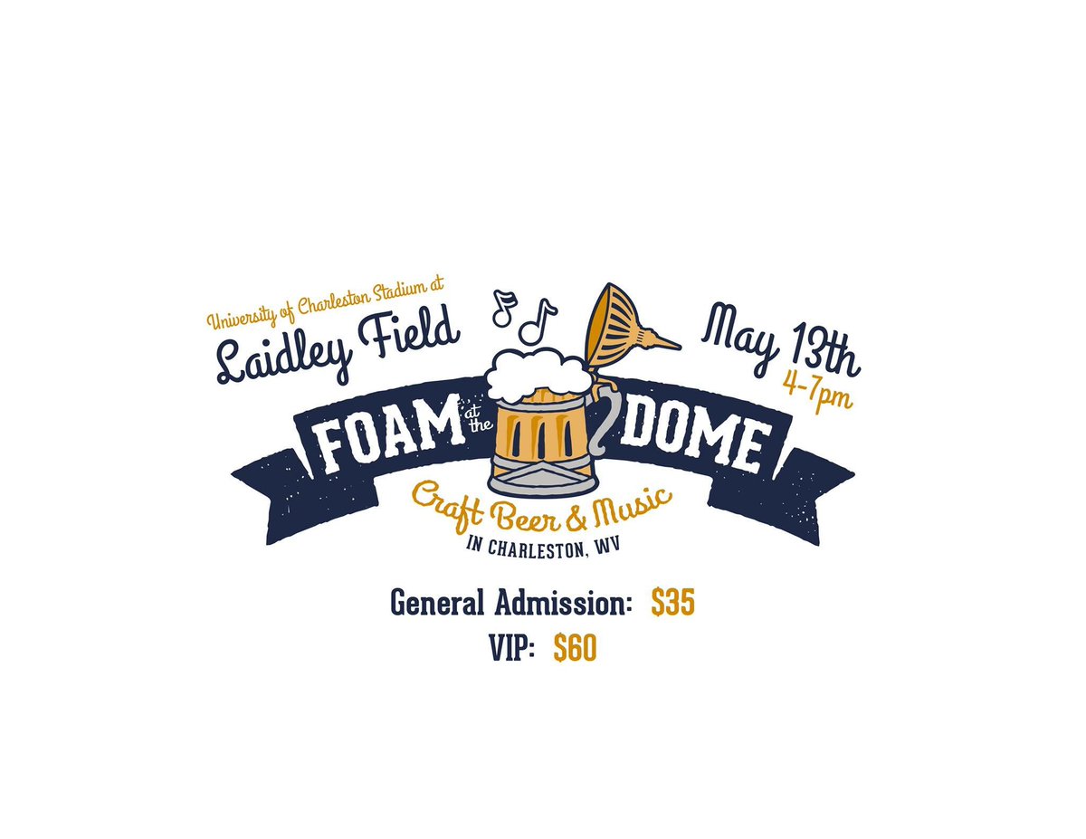 #FoamCWV is this Saturday! Join us for the largest craft beer &amp; Chas biz celebration at <a href="/UCWV/">University of Charleston</a> Stadium - Tkts at FoamCWV.com