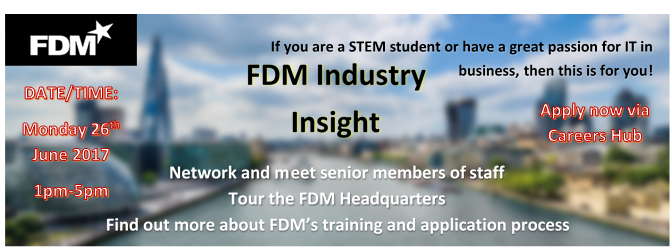 CityUniCareers's tweet photo. It's not too late secure a graduate position in IT! Attend the @FDMGroup Industry Insight to find out more: https://t.co/pAfcwaXEP5
#IIP2017 https://t.co/ey0y53HZB4
