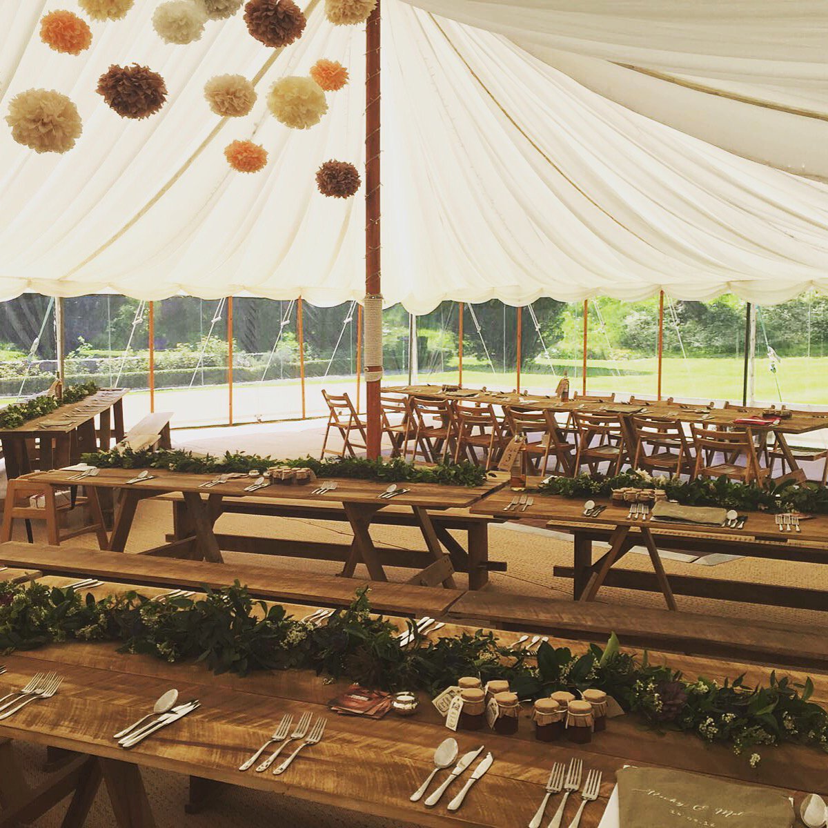 Flashback to this time last year! #maywedding #flashback #traditionalmarquee #marqueewedding