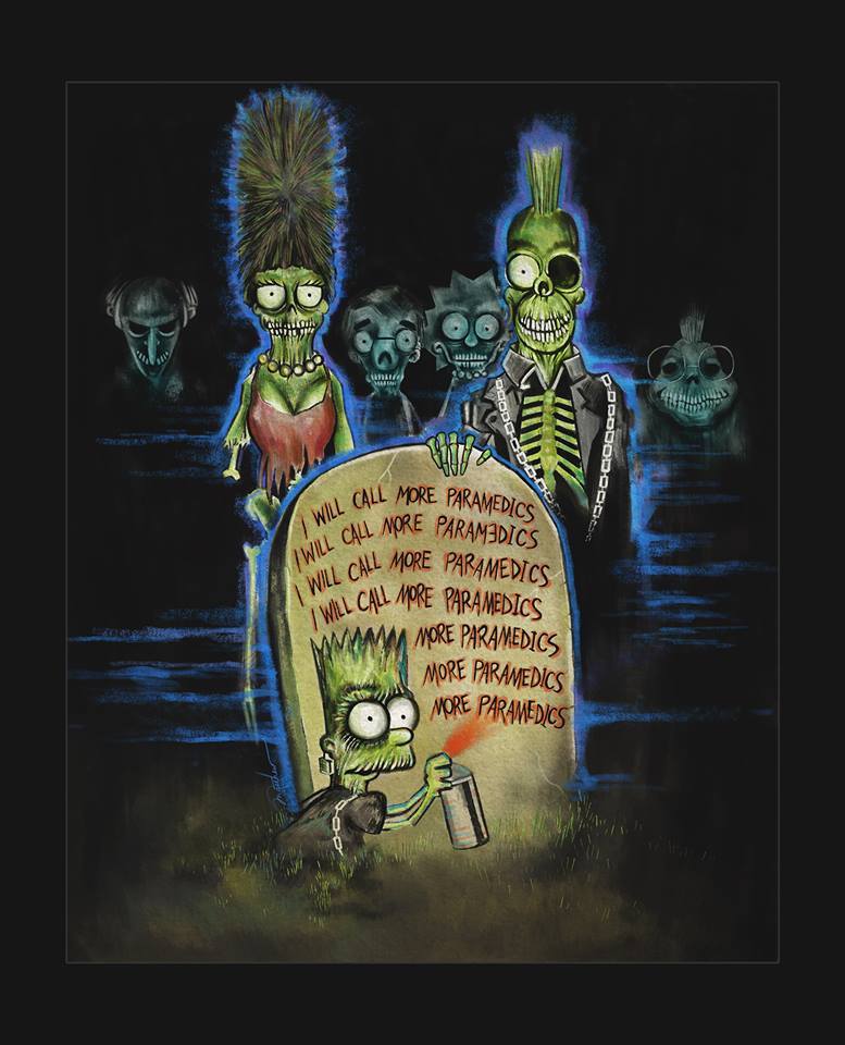 mctherrien's tweet image. #ThrowbackThursday to this fun little &quot;Return of the Living Dead&quot; parody poster I painted for #NerdBlock last year.