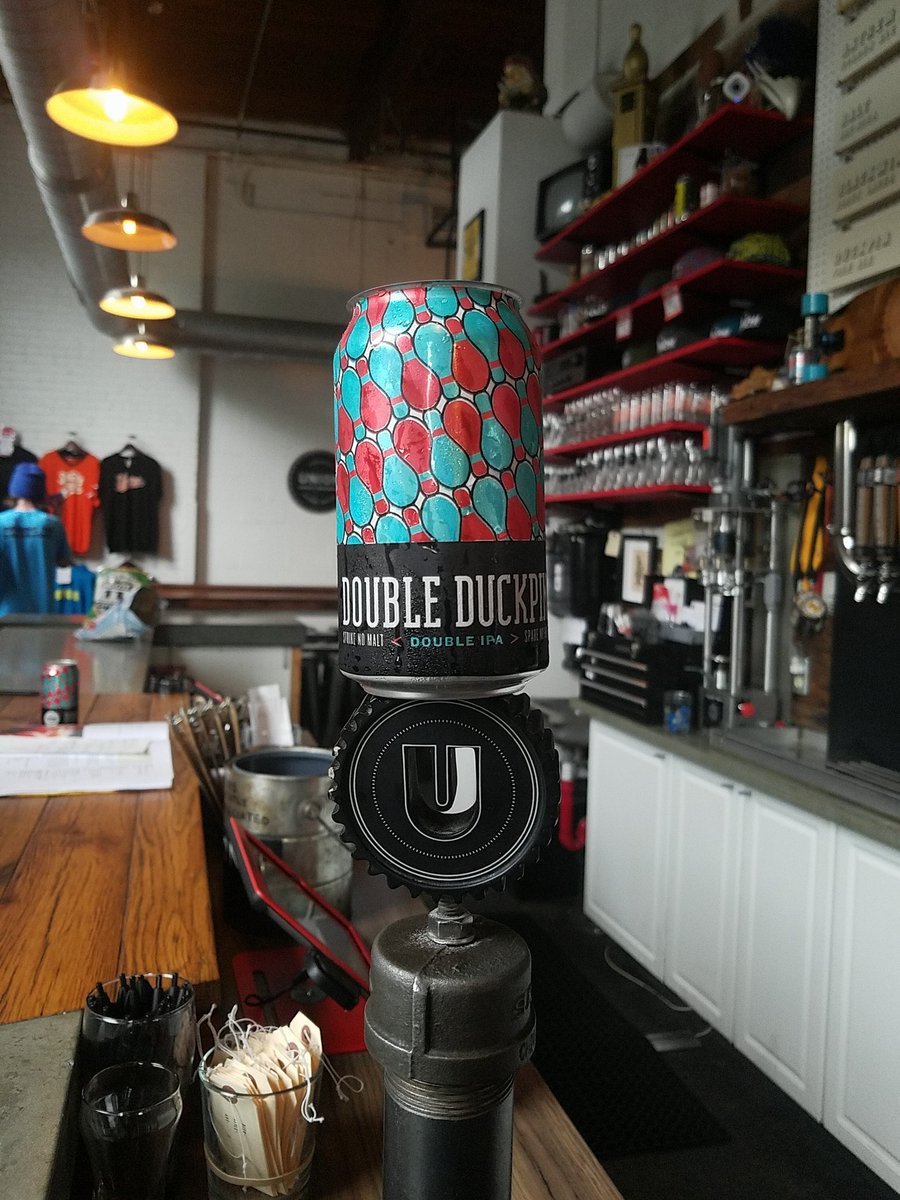 UnionBrewing's tweet photo. Who's up for a round of Doubles? Fresh DD returns today. Get some in our tap Room tonight at 5. #doubleduckpin https://t.co/ruyxGuma4K
