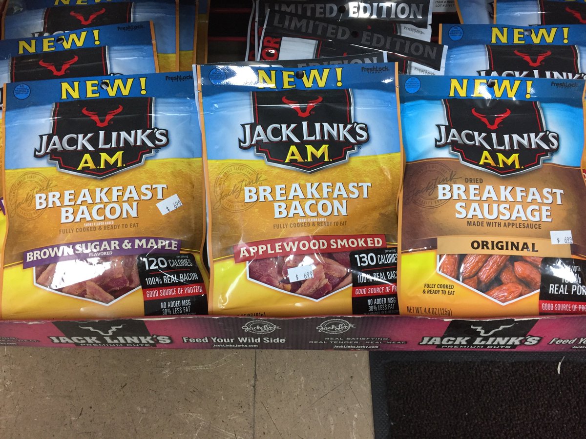 slojo444's tweet photo. Now you can have jerky for every meal of the day, I guess. @JackLinks #whynot https://t.co/sLPRfaFsGT