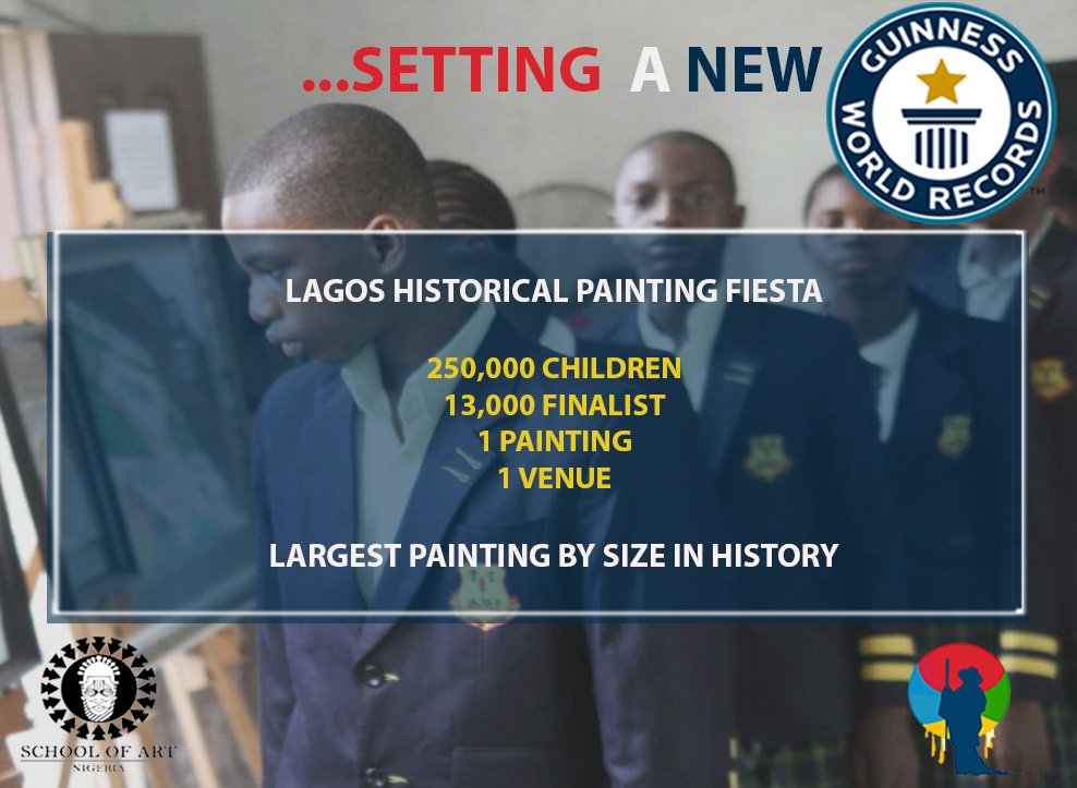 Lagosat50Fiesta's tweet photo. Be part of this historic event. Support the 13,000 Children as they set 
a #NewGuinnessWorldRecord on #ChildrensDay 👉 Follow &amp; RT
#LagosAt50 https://t.co/RCXRfbYBbz