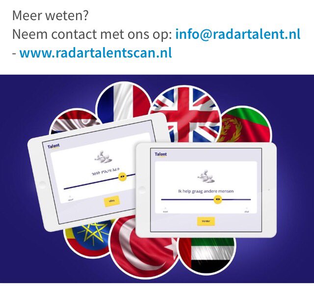 RadarTalentscan nu ook in Tigrinya en Turks! Speciaal ontwikkeld voor mensen met afstand tot de arbeidsmarkt en lagergekwalificeerden.