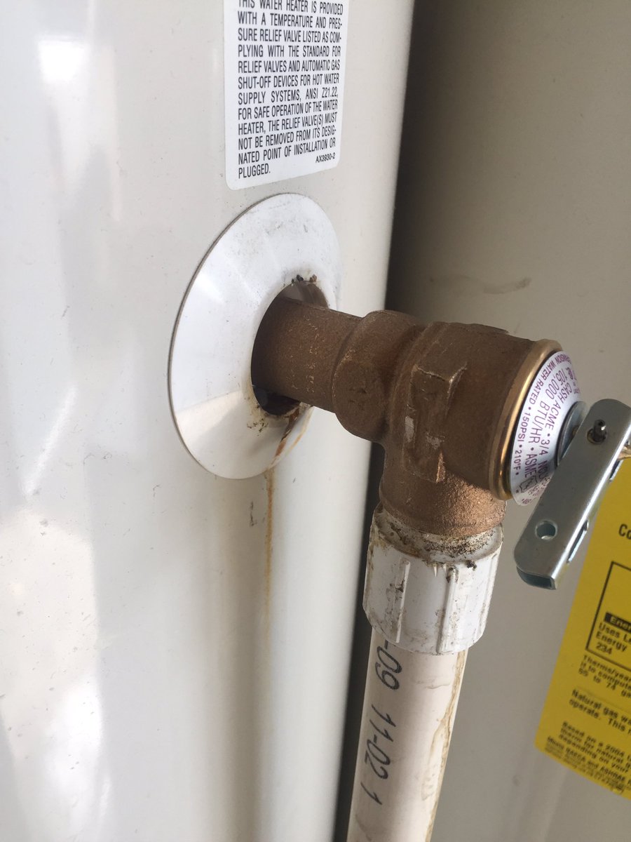 Water Heater T &amp; P valve replacement
