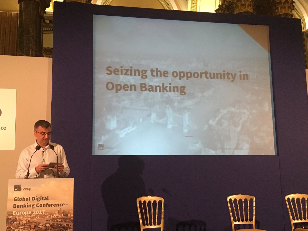 Jonostler's tweet photo. Consumers see benefit of comparison sites using #openbanking to improve service. Andy Booth @Barclays #GDBC17 #fintech #digitalbanking https://t.co/H6WEO4w71U