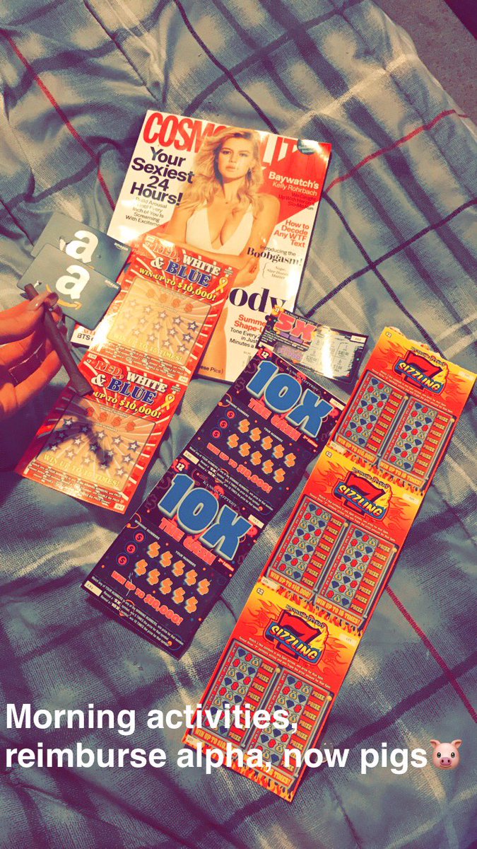$20 on my scratchers, $20 on his. $250 in Amazon giftcards,&amp; Cosmo: $5. #reimburse pigs. <a href="/DirkHooper/">Dirk Hooper</a> <a href="/RTpetboy/">Rtpetboy 3k</a> @Bobson13John <a href="/RTn0w/">RT4findom</a> <a href="/RT4FD/">RT4FD</a>