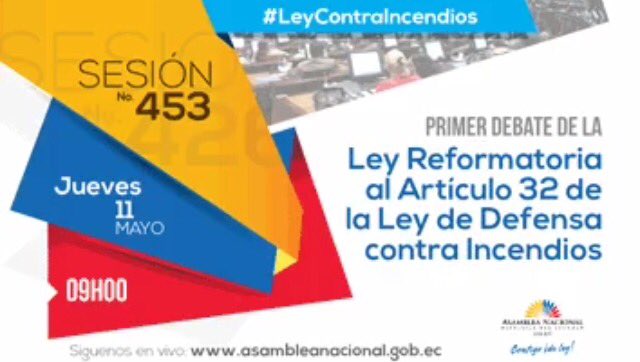 AgendaXP's tweet photo. Hoy sesiones N•453 y N•454 del pleno de la @AsambleaEcuador 
#PosesiónFiscal
#LeyContraIncendios 
#SesiónFinalAN 
https://t.co/kad5kWLDhv https://t.co/ghAz7UqgCX