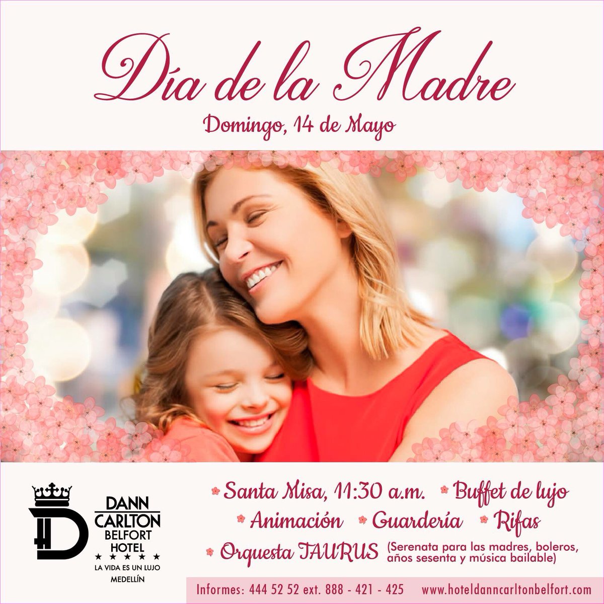 ¡No te pierdas esta espectacular celebración! 
Informes: 4445252 ext. 421-425 -800