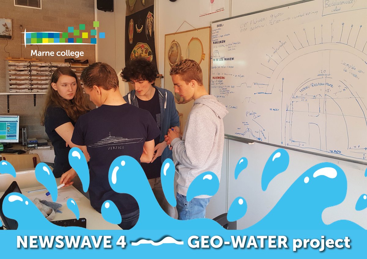 Dag drie GEO-WATER project, afrondende fase voor de eindverslagen en voorbereiding presentaties...<a href="/marnecollege/">Marne college</a> #geowater #wetterskipfryslan