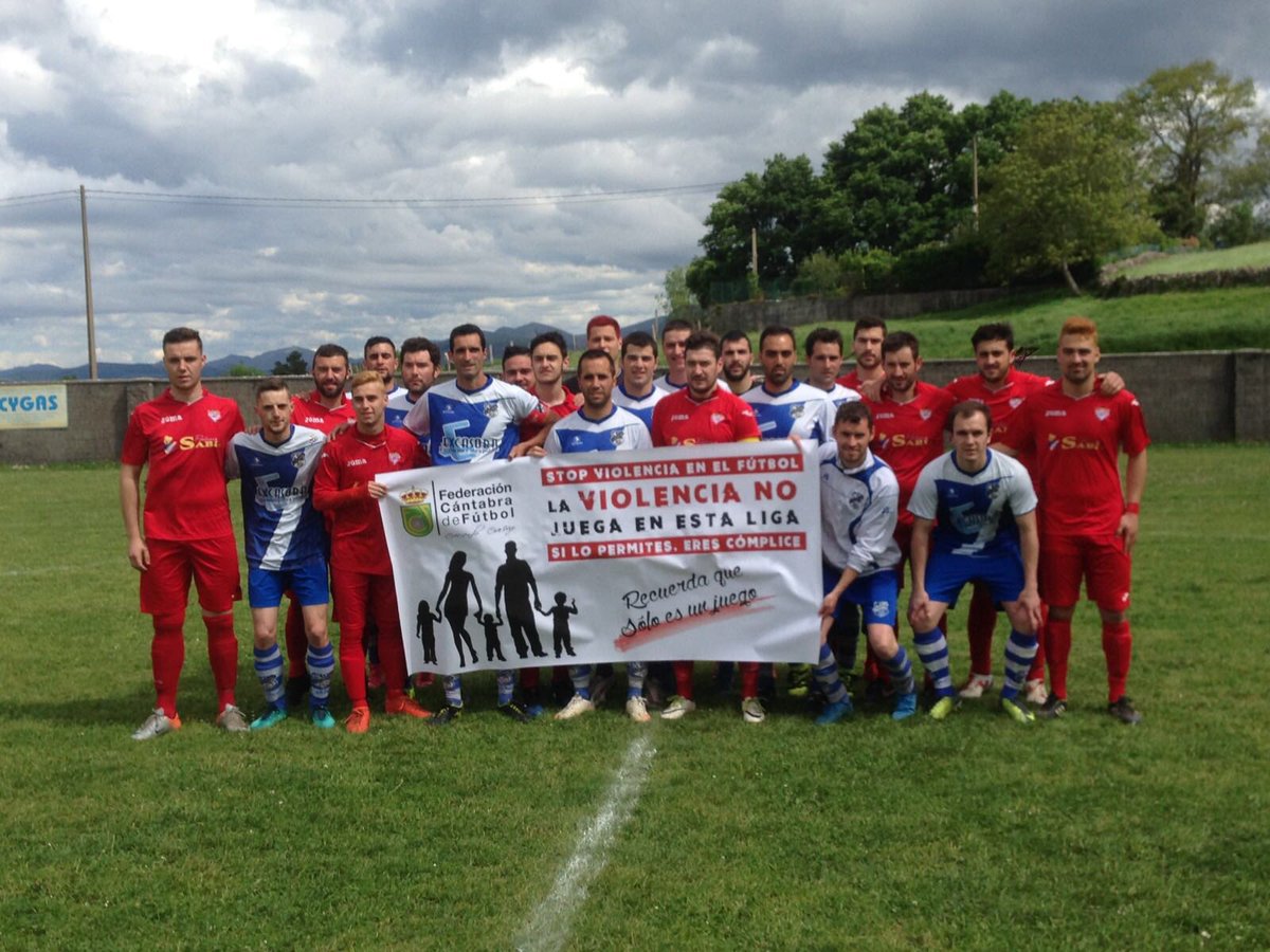 📸🤝| <a href="/CD_RioGandara/">CD Río Gándara Soba</a> y @UnionClubCartes UNIDOS en contra de la violencia. Recuerda, si lo permites, eres cómplice. ¡¡DI NO⛔️!!