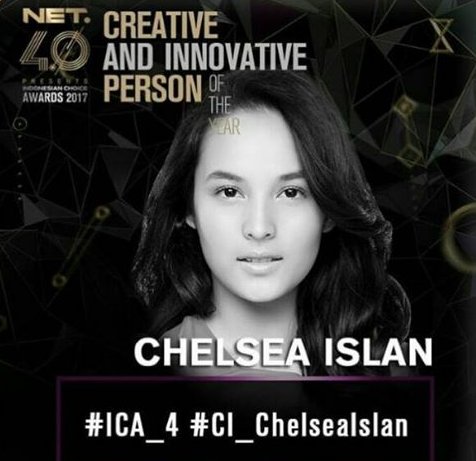 WeCifc's tweet photo. @netmediatama I vote @chelseaislan to creative and innovative of the year person of the year
#ICA_4 #CI_Chelseaislan https://t.co/N0Pvjqkytx