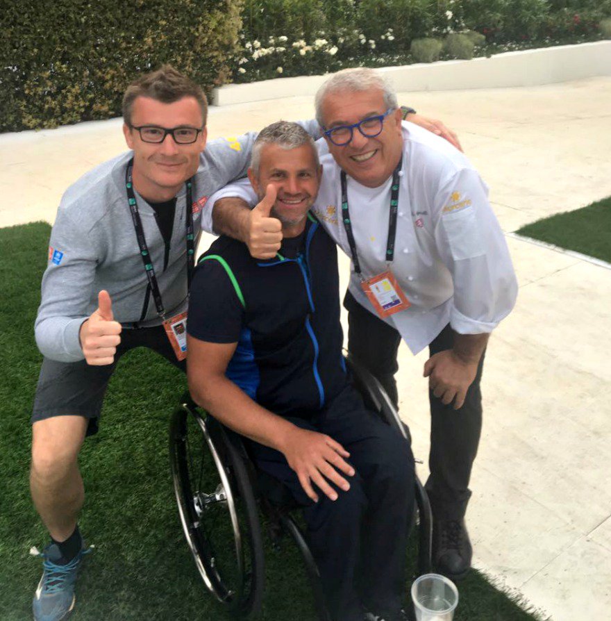 Mercerie_food's tweet photo. Complimenti a Silviu #Culea, numero 1 🇮🇹 @ITFWheelchair, per la finale di doppio raggiunta! #ibi17 #tennis #WTA #stayFIT #wheelchairtennis 👏 https://t.co/9LoIWlKc4X