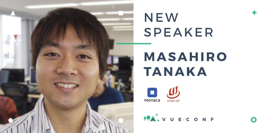 Mobile Apps with <a href="/vuejs/">Vue</a>?
Say hi to Masahiro Tanaka, who will talk about hybrid #vuejs apps with <a href="/Onsen_UI/">♨️ Onsen UI</a> 🔥
hi.monterail.co/masahiro-tanaka