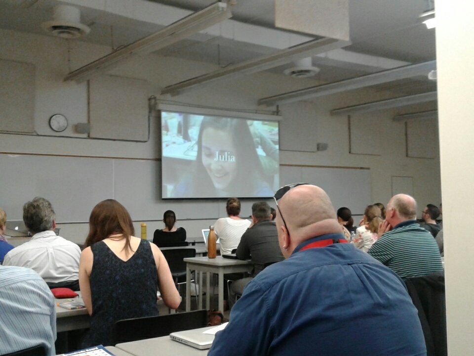 JEMSchooley's tweet photo. First Nations Mathematics Identities with @ruthbeatty11 . Way to go @eganvilleps and @RCDSB! #oame2017 https://t.co/4RcNM6QSiH