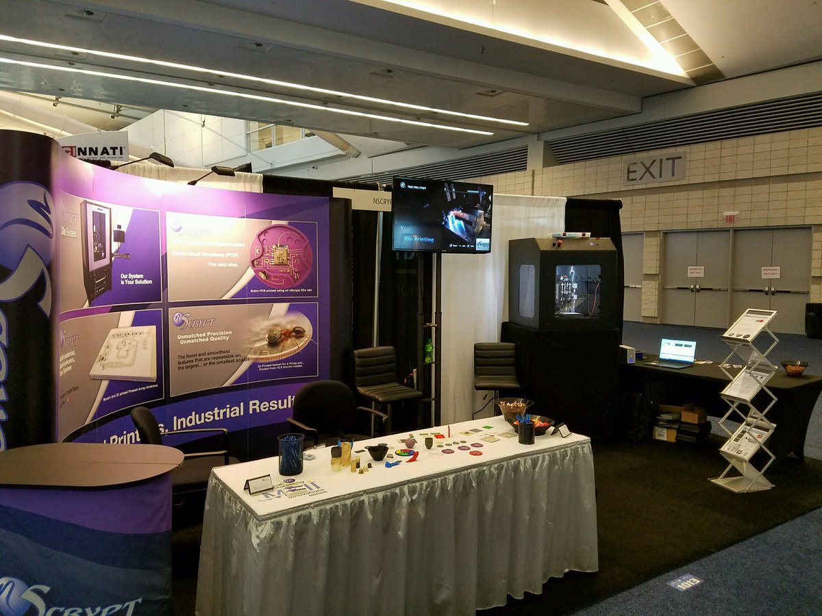 nScryptInc's tweet photo. Make the last day at @RAPID_Event count! Come visit us at booth #1013! #3Dprinting #Rapid #nscrypt https://t.co/9ZHx3kDJMu