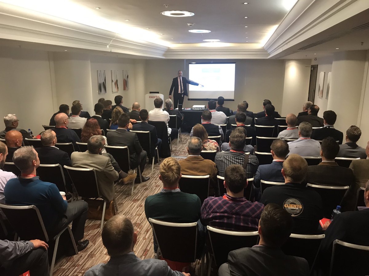 jasonhexertis's tweet photo. #GDPR @ExertisES our GDPR seminar at #plugin 80 delegates! Talk to us and ask for a copy of our GDPR guide https://t.co/YkNdkrLBHp