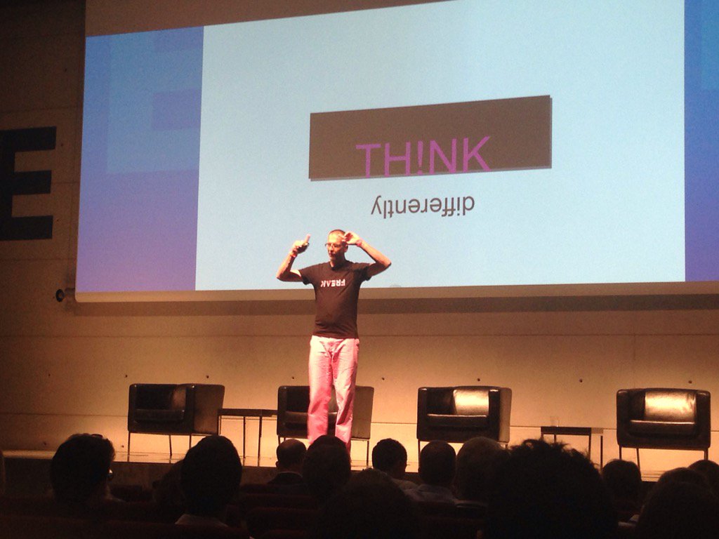 ScaleUpBCN's tweet photo. #FreakFactor author @daverendall tells us to "Think Differently" today at #ScaleUpSummitBCN https://t.co/37RHcDNvHJ