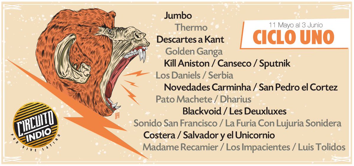 Les recordamos que hoy inicia el <a href="/CircuitoIndioMX/">Circuito Indio</a>  y Puebla no se podía quedar atrás, la sede <a href="/beatpueblamx/">Beat 803</a>.