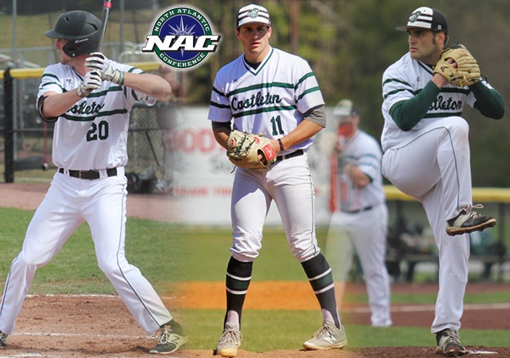 CastletonSports's tweet image. LaBeau, Mikell, and Jurkiewicz earn major awards as @CastletonBSB has six players honored by @nacathletics today! bit.ly/2pohkUQ