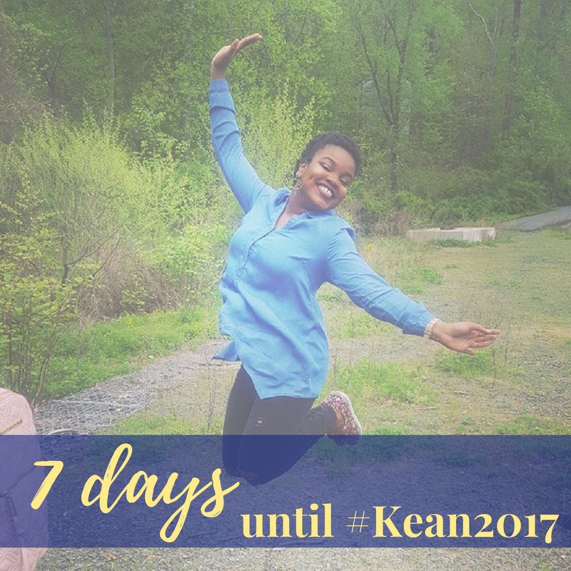KeanUniversity's tweet image. Jump for joy! ONE WEEK until the #Kean2017 Commencement ceremony!!!