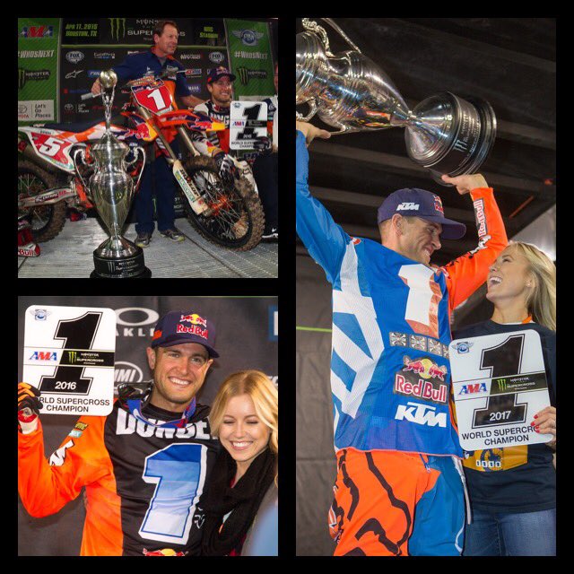 SupercrossLIVE's tweet photo. 3 in a row (4 total) for @RyanDungey 💥 Which one was the most memorable? https://t.co/wDiPuhVVYA