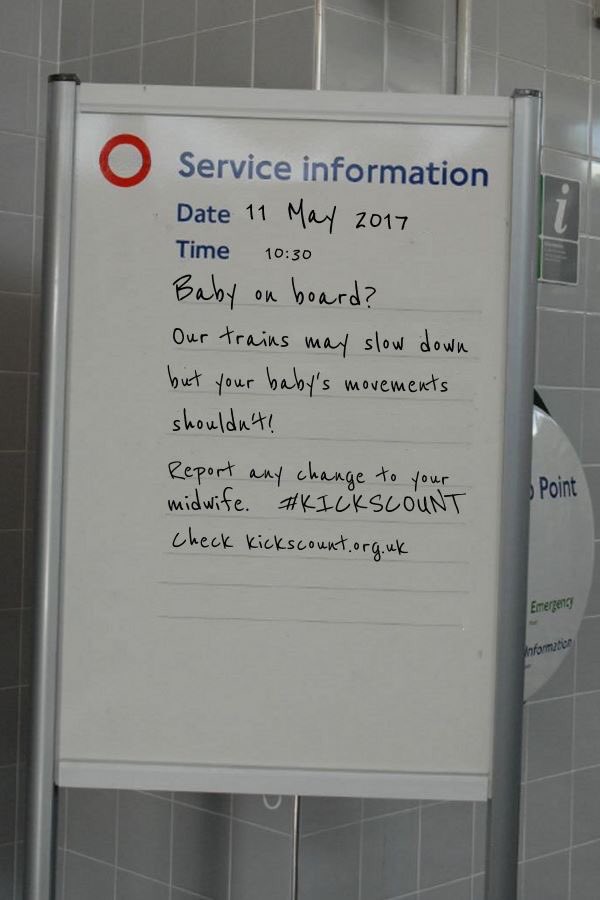 JLethbridgeMW's tweet photo. I love this sign in a tube station today, good one @TfL 👶🏻👍🏻 https://t.co/F1RjwGnPQt