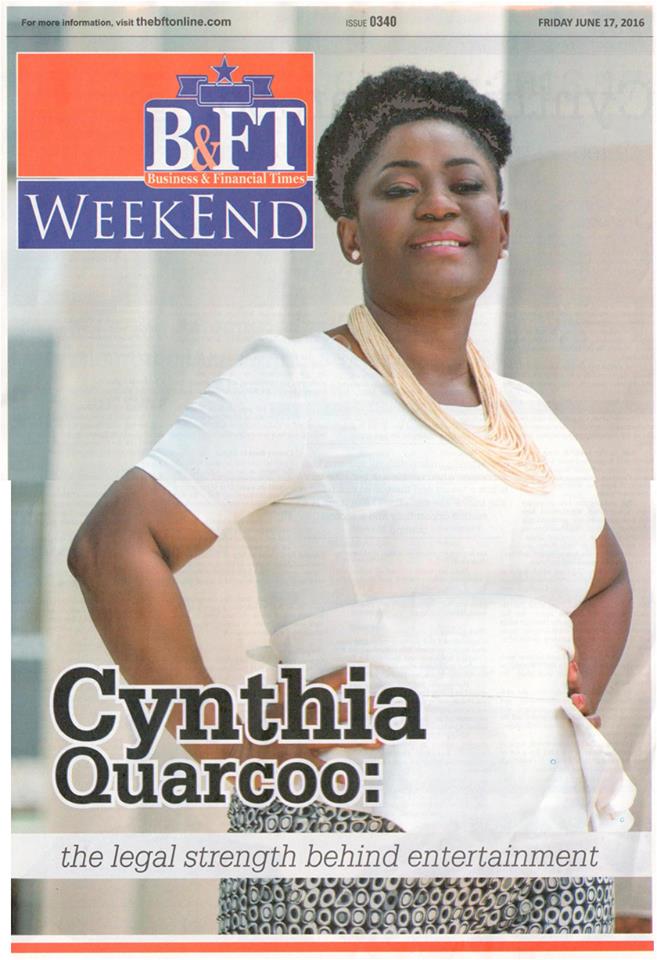 TheOneEvent's tweet photo. Throwback to when @bftghana covered @CynthiaQuarcoo's quest of transforming entertainment law in Ghana #throwbackthursday #ToeClients #ToePR https://t.co/y0102cJMn1